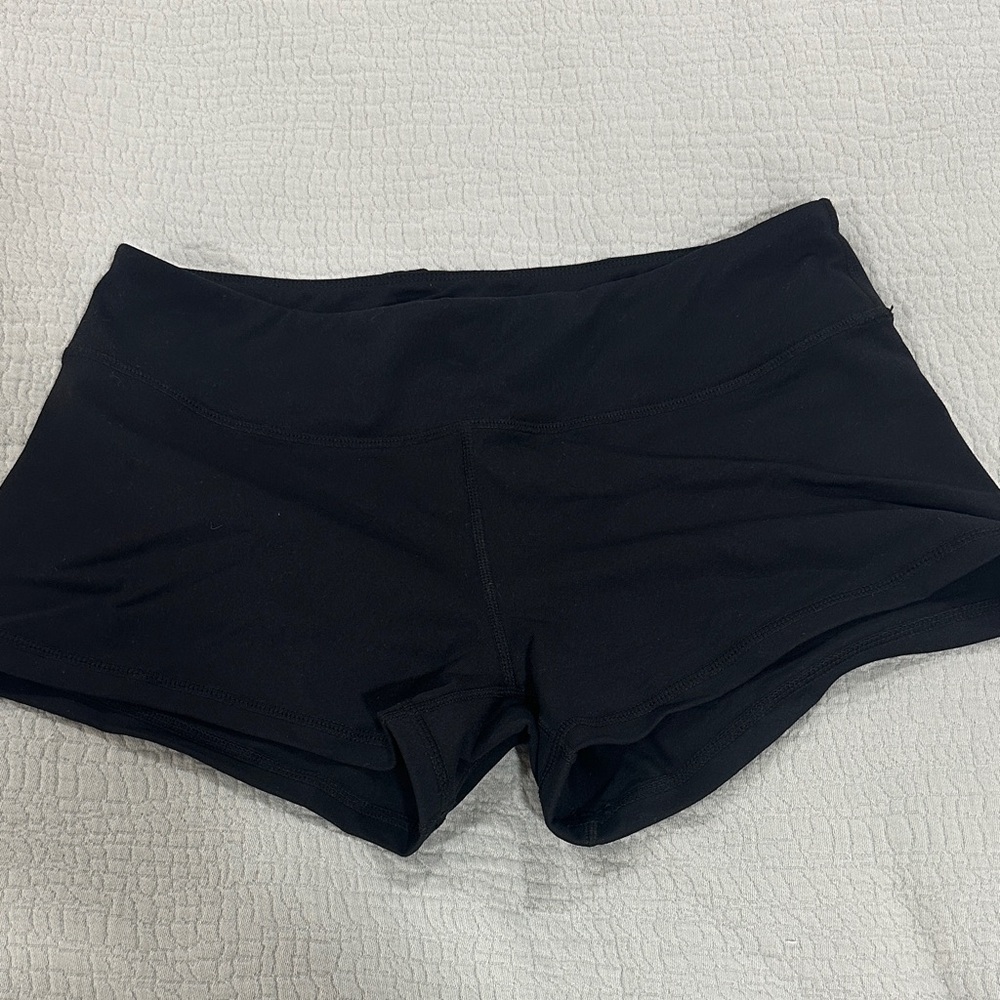Born Primitive Women's Classic Black Booty Athletic Shorts 3” inseam - Picture 4 of 9